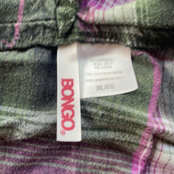 Bongo plaid hooded button-up shirt - Picture 2 of 4